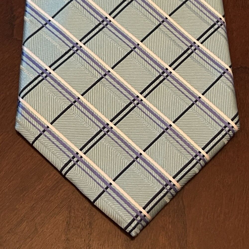 Saddlebred 100% Silk Men’s Neck Tie Hand Made In China XL